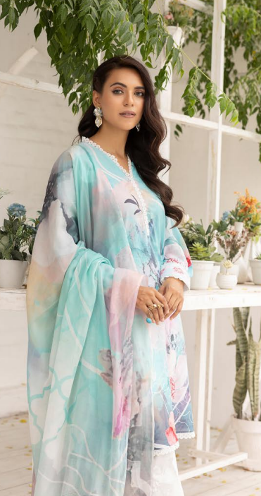 Zarkis Printed Lawn Suits Unstitched 3 Piece ZRA 13 - Summer Collection