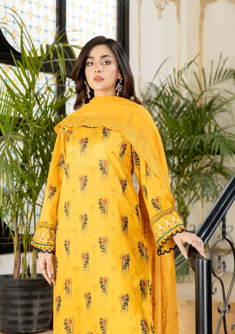 AF 54 Afreen Digital Premium Print Lawn Collection By Riaz Arts