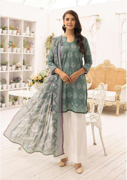 Zarkis Printed Lawn Suits Unstitched 3 Piece ZRA 15 - Summer Collection