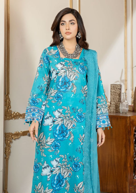 AF 56 Afreen Digital Premium Print Lawn Collection By Riaz Arts