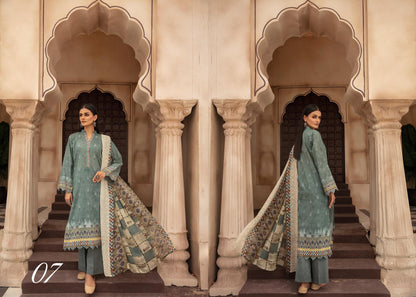 Zarkis Printed Lawn Suits Unstitched 3 Piece ZRA 6- Summer Collection