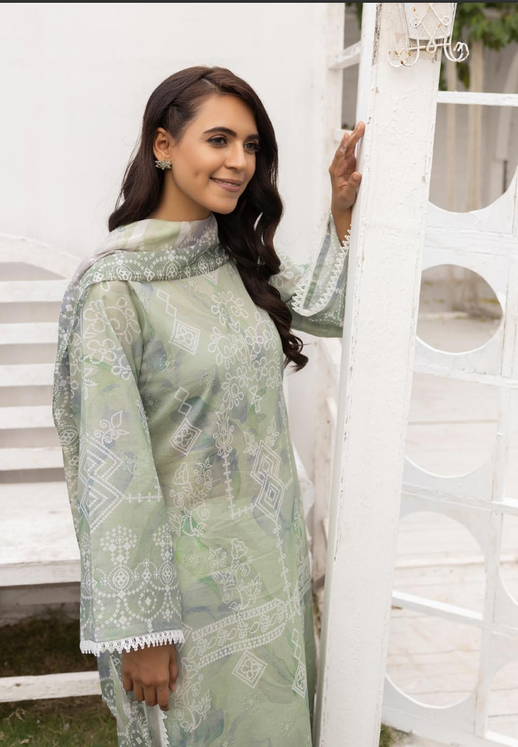 Zarkis Printed Lawn Suits Unstitched 3 Piece ZRA 17 - Summer Collection