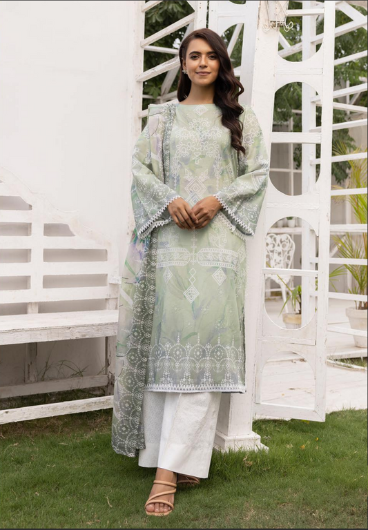 Zarkis Printed Lawn Suits Unstitched 3 Piece ZRA 17 - Summer Collection