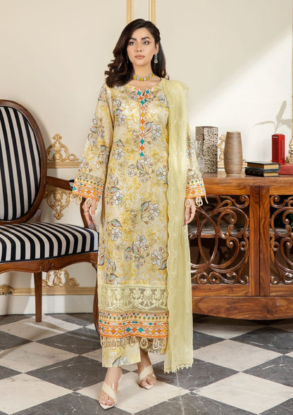 AF 57 Afreen Digital Premium Print Lawn Collection By Riaz Arts