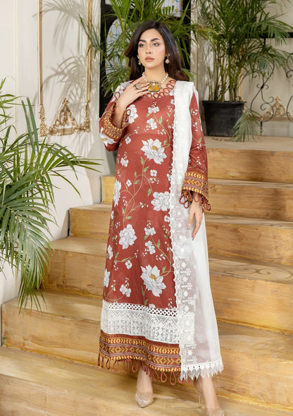 AF 61 Afreen Digital Premium Print Lawn Collection By Riaz Arts