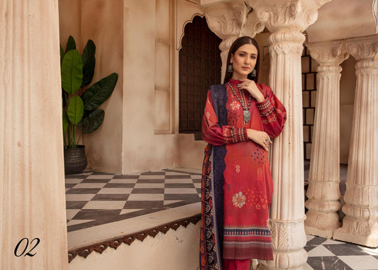 Zarkis Printed Lawn Suits Unstitched 3 Piece ZRA 2 - Summer Collection