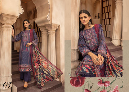 Zarkis Printed Lawn Suits Unstitched 3 Piece ZRA 3 - Summer Collection