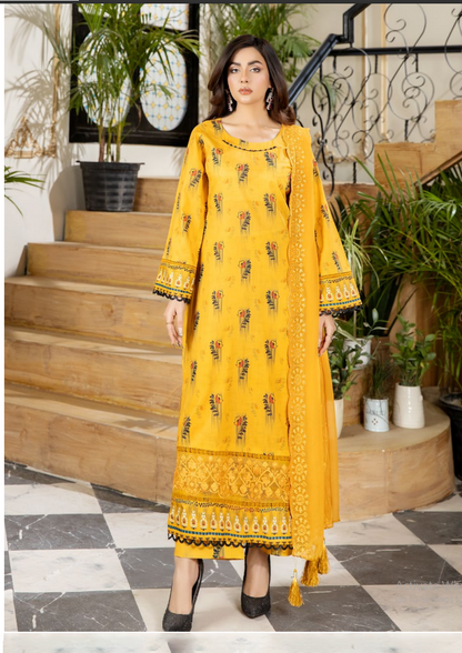 AF 54 Afreen Digital Premium Print Lawn Collection By Riaz Arts