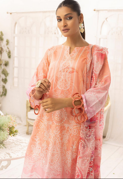 Zarkis Printed Lawn Suits Unstitched 3 Piece ZRA 9 - Summer Collection