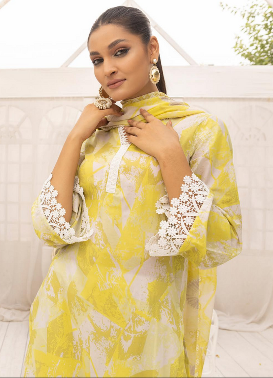 Zarkis Printed Lawn Suits Unstitched 3 Piece ZRA 11 - Summer Collection