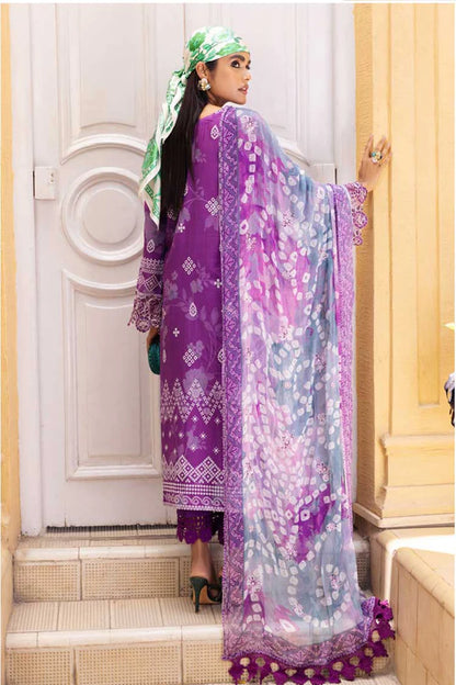 NSG 114 GARDENIA EMBROIDERED PRINTED LAWN COLLECTION VOL 4