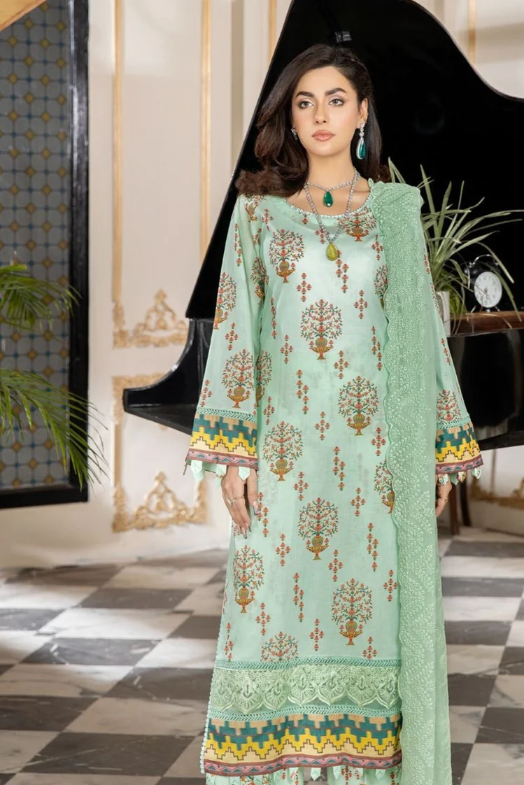 AF 62 Afreen Digital Premium Print Lawn Collection By Riaz Arts