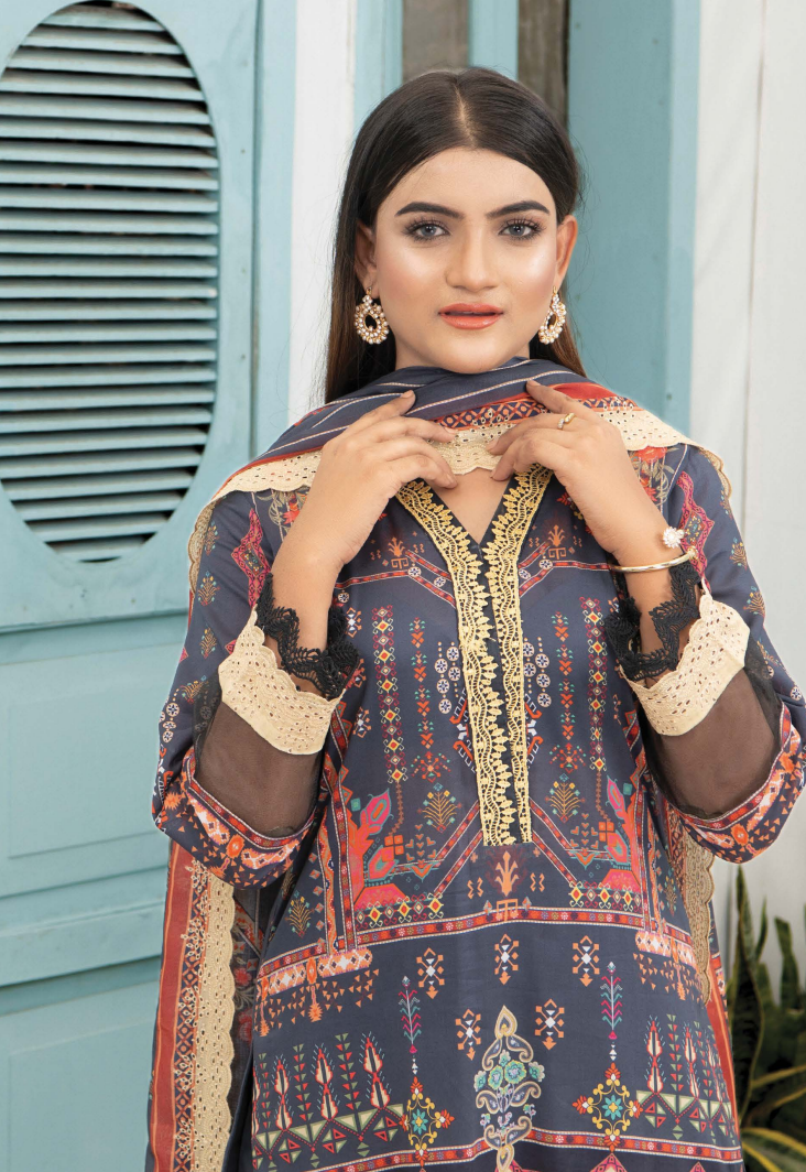 Mashaal By Riaz Arts Lawn`23 Vol-3 D#02