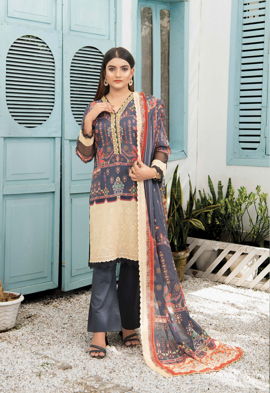 Mashaal By Riaz Arts Lawn`23 Vol-3 D#02