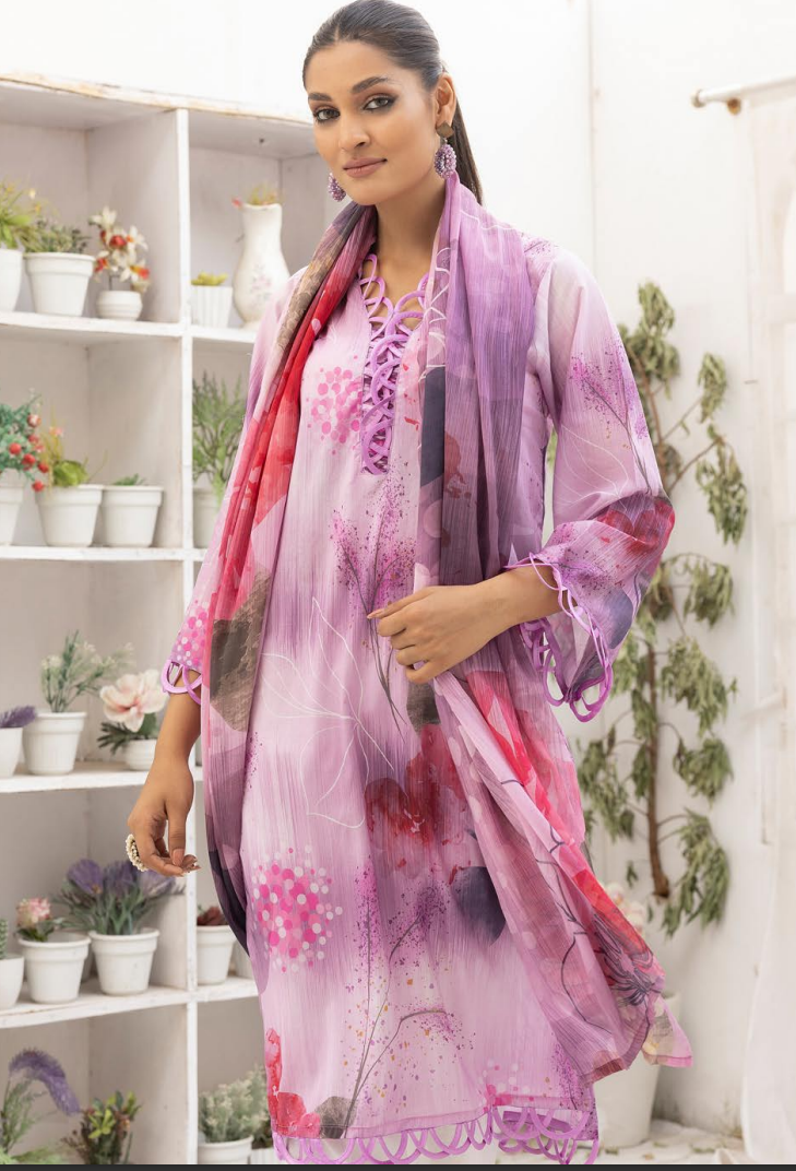 Zarkis Printed Lawn Suits Unstitched 3 Piece ZRA 14 - Summer Collection